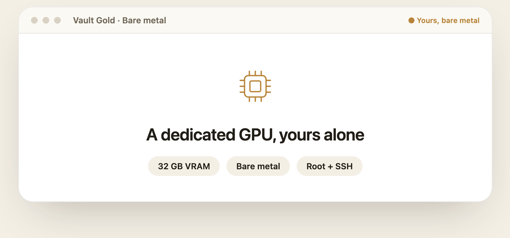 Vault Gold